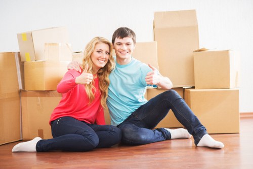 Busy central London business district for office removals