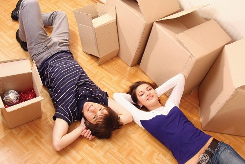 Packed boxes ready for a central London house move