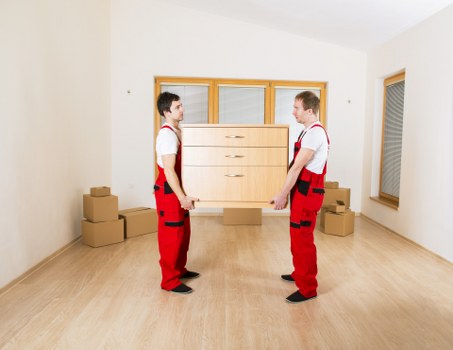 Packing materials and supplies used for safe relocation in Charingcross